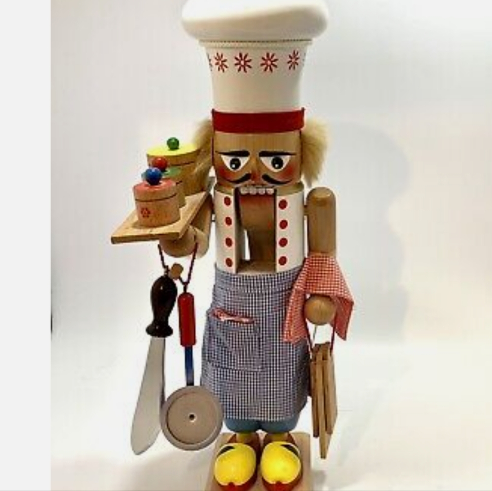 Steinbach Head Chef Cook Nutcracker Christmas Made in Germany Large 17"